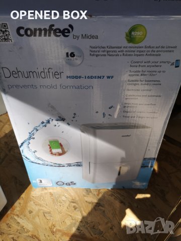 Обезвлажнител/влагоабсорбатор/влагоуловител Midea Comfee MDDP-16DEN, 16литра/24h, снимка 8 - Влагоабсорбатори и влагоуловители - 40025815