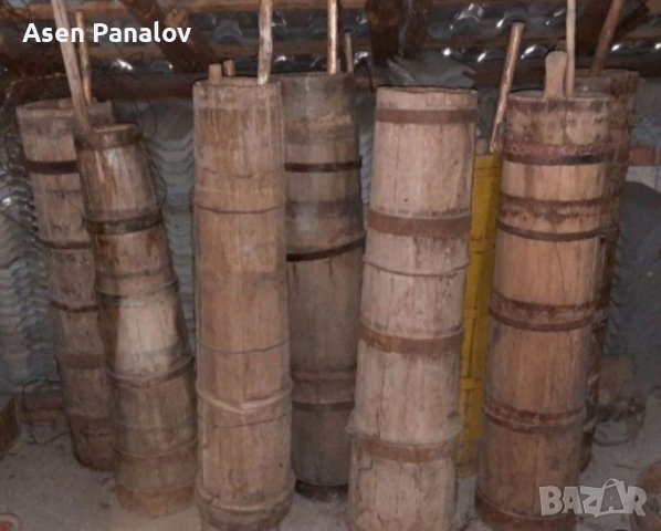 Дървено борило за мляко 7 бр, снимка 2 - Антикварни и старинни предмети - 40704608