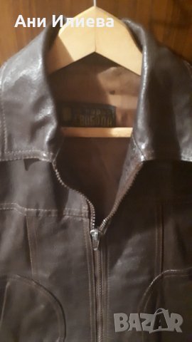 Мъжко ретро кожено яке, снимка 3 - Якета - 31132077