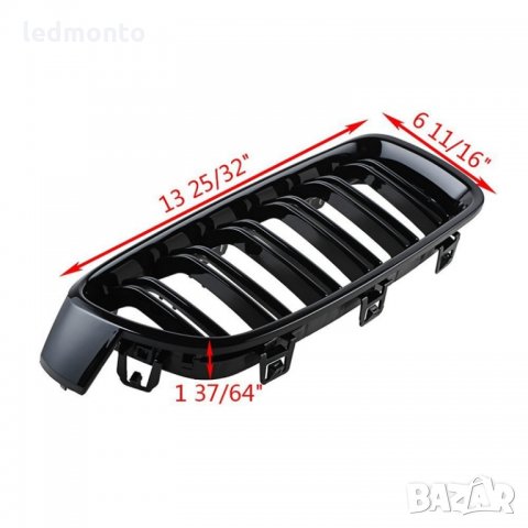 бъбрек бмв ф30, решетка bmw f30, бъбреци f30 Gloss Black, снимка 4 - Части - 30619677