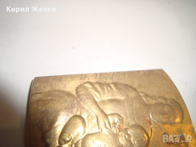 ПОЗЛАТЕНА БРОНЗОВА ПЛОЧКА за МАЙЧИНСТВО ПЛАКЕТ МАСИВНА НАДПИСАНА РЕЛЕФНА и КРАСИВА 88081, снимка 12 - Антикварни и старинни предмети - 30523610