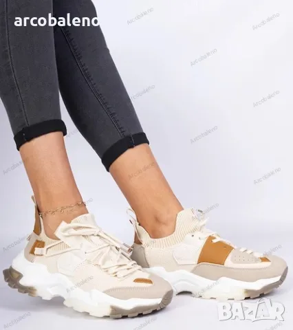 Дамски маратонки с горна част от чорап Milada, 2цвята , снимка 5 - Маратонки - 49307352