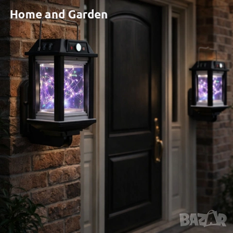 Градинска индукционна соларна лампа HW-888C-1W – 18W, сензор за движение 💡☀️