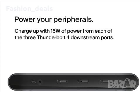Belkin Thunderbolt 4 Док станция USB-C 96W 8K Дисплей Бърз Трансфер, снимка 4 - Друга електроника - 42561058
