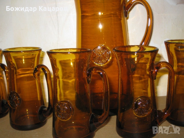 Сервиз за вино или безалкохолно. Цена- 15 евро.  Пращам по куриер. За София, може и лично да минете., снимка 5 - Сервизи - 53959929