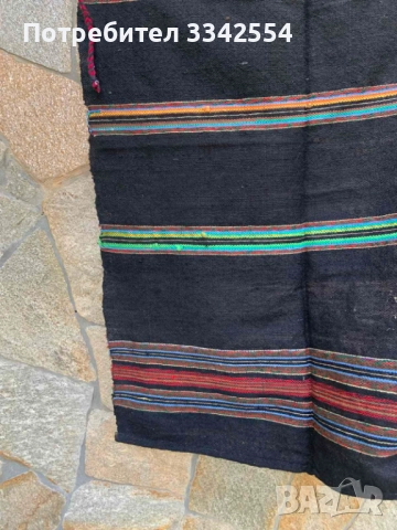 ПРЕСТИЛКА ВЪЛНА ТЪКАНА СТАРИННА ЕТНИКА, снимка 4 - Антикварни и старинни предмети - 51545690
