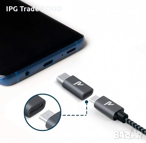 Адаптер Micro USB към USB C , снимка 3 - USB кабели - 31254589