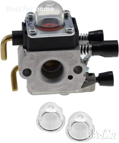 	Fenteer Комплект карбуратор за моторен тример и 2 броя грундове, снимка 6 - Градински инструменти - 50697320