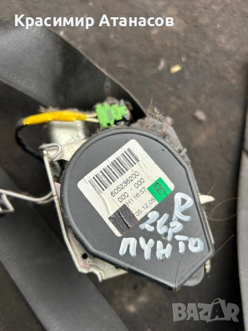 605236200. Предпазен колан преден десен за Фиат Гранде пунто. 2005-2011г, снимка 2 - Части - 53895912