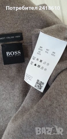Hugo Boss Bono Polo Virgin Wool Finest Italian Yarn  Mens Size 2XL НОВО! ОРИГИНАЛ! Мъжки Тънък Пулов, снимка 5 - Пуловери - 39241981
