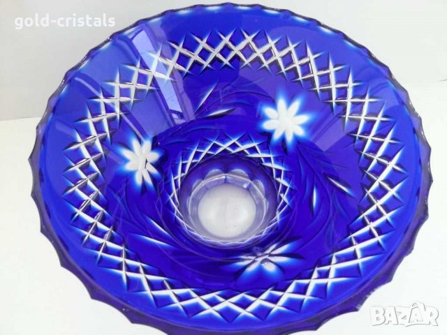 Кристална купа фруктиера, снимка 2 - Антикварни и старинни предмети - 30064361