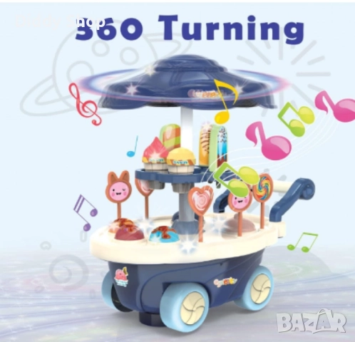 Детска количка за сладолед и сладкиши, снимка 4 - Други - 52721460