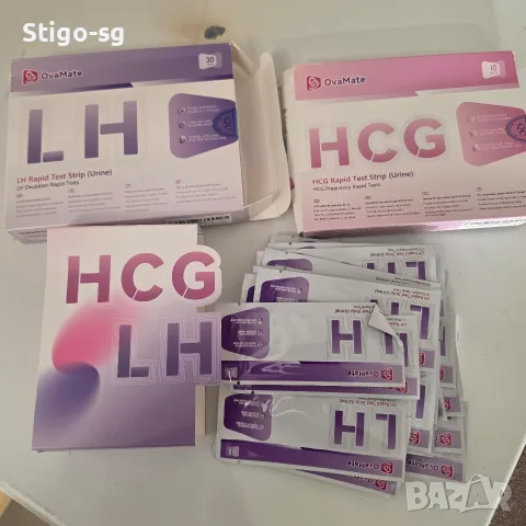 Комплект тестове за овулация (LH) и бременност (HCG) OvaMate – 40 бр. 📝 Описание