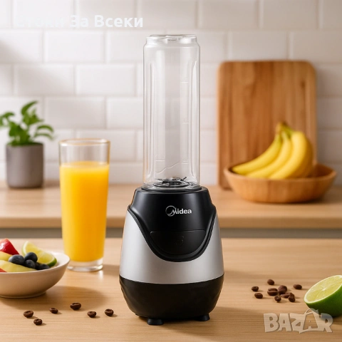 Компактен мощен блендер Midea BL1189CEE, снимка 7 - Блендери - 54118101