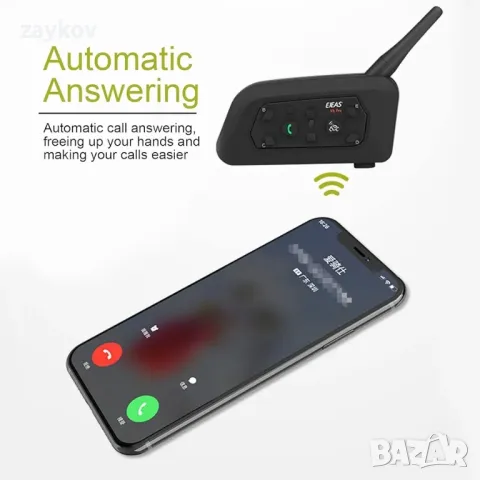 EJEAS V6C Bluetooth рефери интерком, 2-посочна професионална реферска слушалка Комуникационна, снимка 6 - Безжични слушалки - 49265348