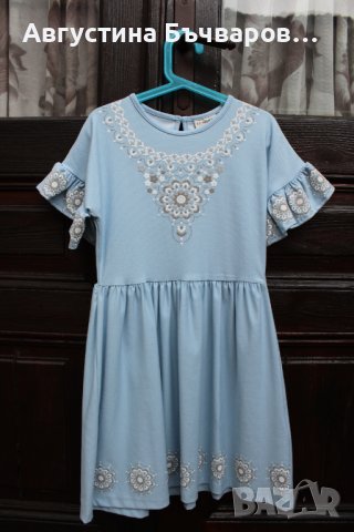 Лятна рокля в светлосиньо LC Waikiki / размер 128-134/8-9г., снимка 1