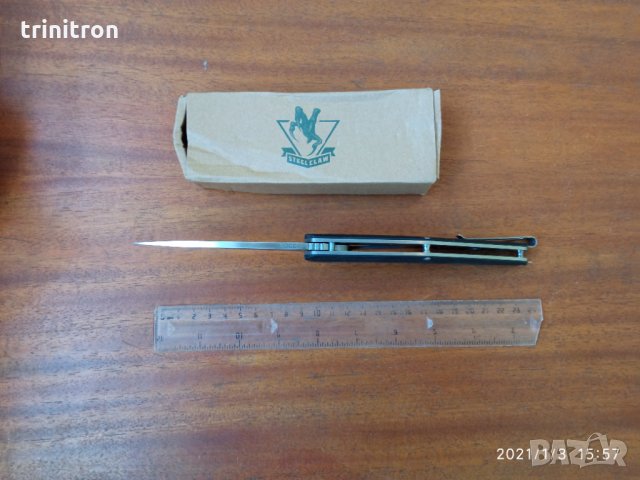 Сгъваем нож флипер steel claw boss-01, снимка 3 - Ножове - 31292272
