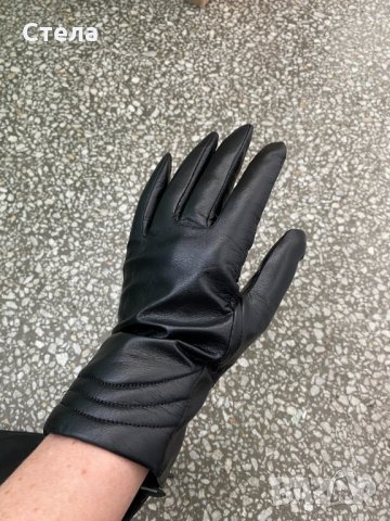 Дамски кожени ръкавици, нови, с етикет, снимка 5 - Ръкавици - 35254559