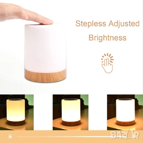 Сензорна LED лампа, снимка 4 - Настолни лампи - 52072468