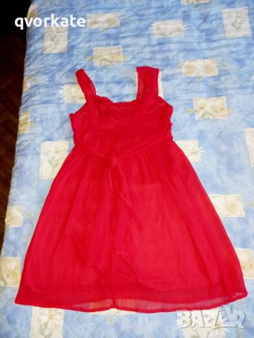 Червена рокля, снимка 4 - Рокли - 38495827