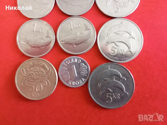 Лот монети Исландия , снимка 3 - Нумизматика и бонистика - 49025157
