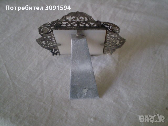 Икона целулолит с посребрен обков, снимка 2 - Колекции - 35612373