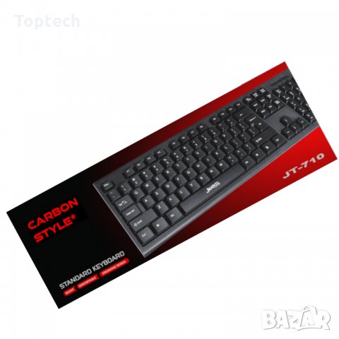 Клавиатура модел Jedel JT710 USB. 104 клавиша. Кирилизирана по БДС. Carbon, снимка 1 - Клавиатури и мишки - 30964930