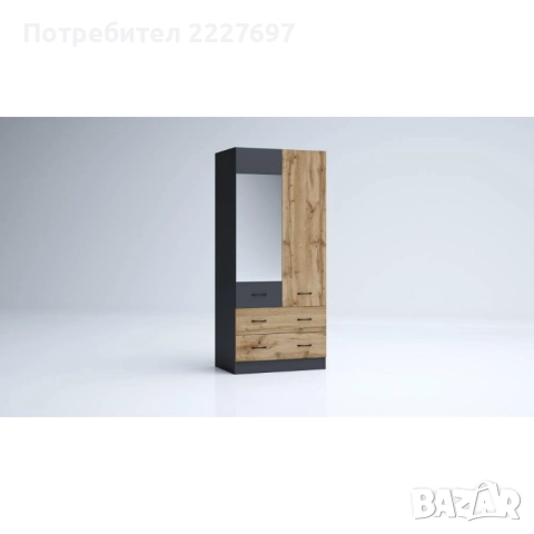 Двукрилен гардероб Аполо 10, снимка 6 - Гардероби - 52221744