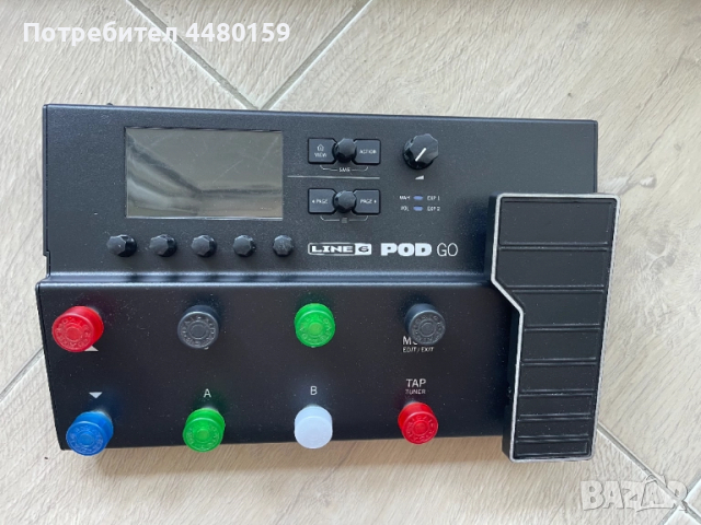 Китарен процесор Line 6 Pod Go в идеално състояние, снимка 3 - Китари - 51592054
