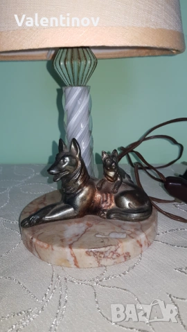 Старинна настолна лампа , снимка 2 - Настолни лампи - 53932507