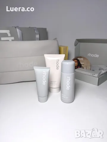 Rhode сет Gazing Milk + Barrier Restore +
Pineapple Cleaner | несесер, снимка 7 - Козметика за лице - 56140153