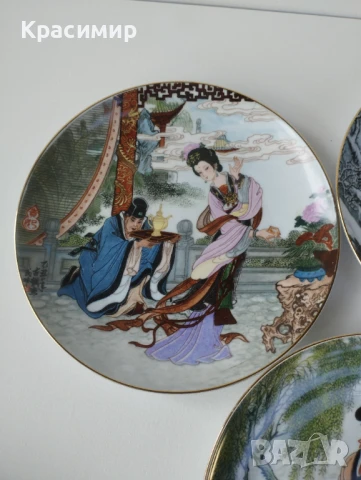 3 бр. японски декоративни чинии 💰 30 лв. за бр./трите за 85 лв., снимка 2 - Колекции - 50814097