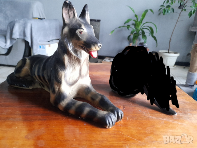 Керамично Куче и дървена кутия 