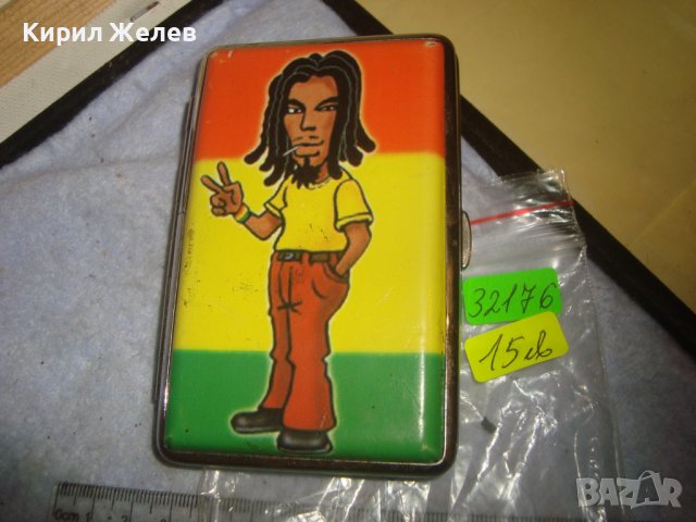 ФЕШЪН АРТ ХИПАРСКИ ГРЪНЧ СТИЛ ВЕСЕЛЯШКА ТАБАКЕРА 32176