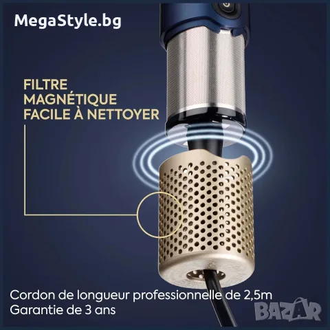 Сешоар и преса за изправянеBaByliss Air Wand,всичко в едно,за мокра или суха коса, против накъдряне, снимка 9 - Сешоари - 55823273