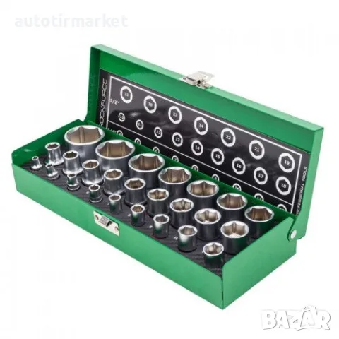 Комплект вложки 25 части 1/4"&1/2" (4 – 32mm) – ROCKFORCE 50121, снимка 2 - Аксесоари и консумативи - 56054122