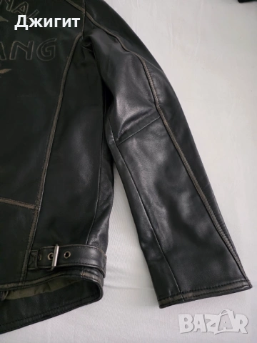 Мъжко кожено яке Mustang Size M чисто ново, снимка 13 - Якета - 54320944