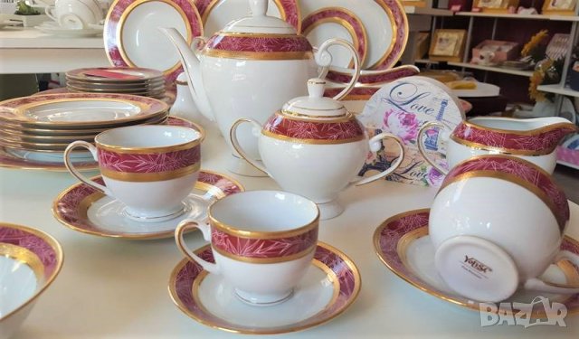 Сервиз за хранене за миялна машина GOLD -47 части за 8 или 6 човека, снимка 4 - Сервизи - 38126051