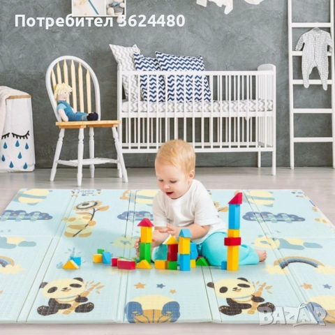 Сгъваемо шарено килимче 3886 ПАНДИ И СЪРНИЧКИ, снимка 13 - Други - 52773738