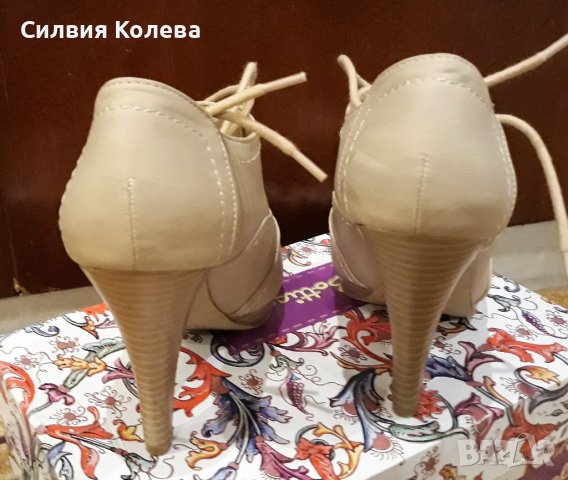 КОЖЕНИ ОБУВКИ, снимка 3 - Дамски обувки на ток - 37054585