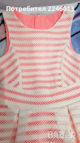 Рокличка в бяло и розово-6-7год., снимка 3 - Детски рокли и поли - 48338005