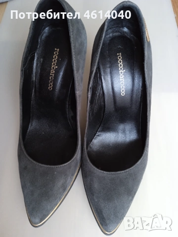 Обувки дамски на ток 10 см Roccobarocco, снимка 2 - Дамски обувки на ток - 52709231