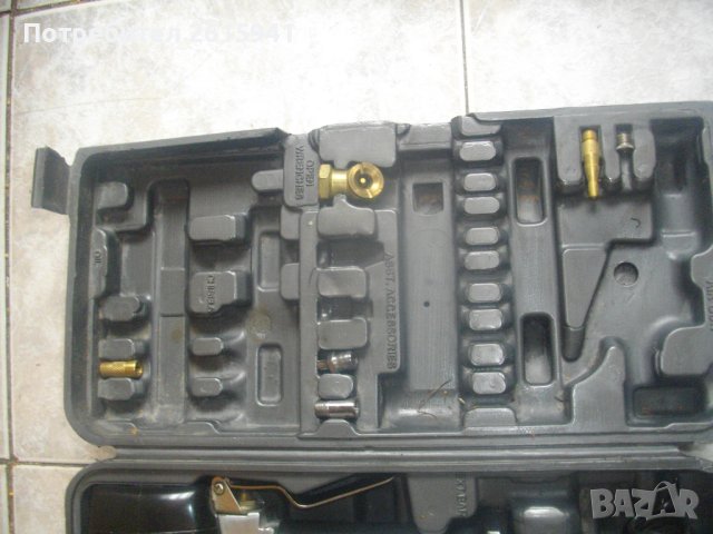 Немски Комплект 4 бр. Пневматични Инструменти-Пневматичен Ексцентър Виброшлайф/Секач Къртач/Обдухвач, снимка 5 - Други инструменти - 42097313