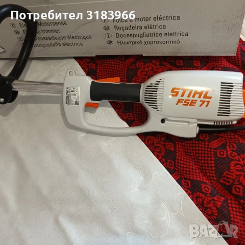 чисто нова електрическа косачка щел Stihl професионална , снимка 10 - Градинска техника - 53903253