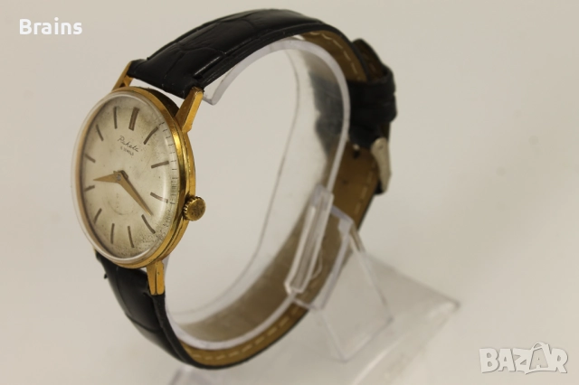 1960's Стар Руски Ръчен Позлатен Часовник Ракета 2601, снимка 5 - Антикварни и старинни предмети - 51631074