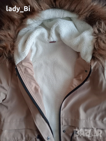 Дамска бежова парка С размер 🌹, снимка 4 - Якета - 53166113