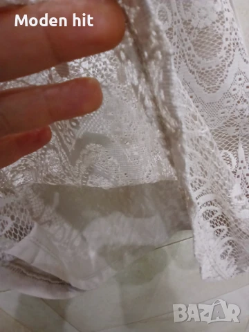 Pimkie бежов топ с дантела, снимка 6 - Потници - 50866525