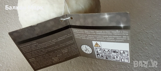 ✨ Френска бутикова Коледна свещ –снежна топка 10 см ✨, снимка 4 - Декорация за дома - 51892805