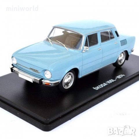 SKODA 100L 1974 - мащаб 1:24 на Hachette моделът е нов в блистер, снимка 1 - Колекции - 39659390