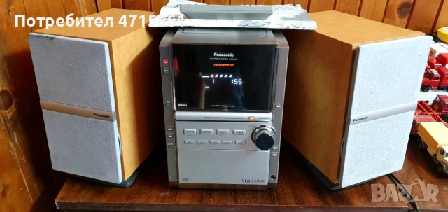 Panasonic 5CD стерео система музикална уредба, снимка 2 - Ресийвъри, усилватели, смесителни пултове - 53181530